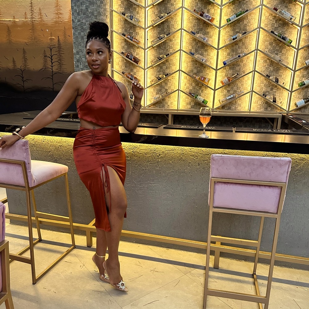Satin Two Piece Set